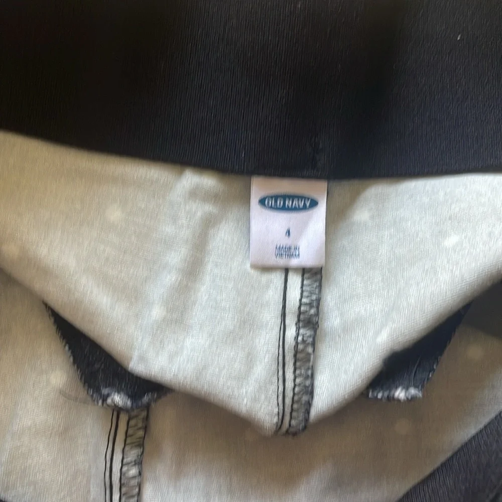 Old Navy Black and White Polka Dot Pants - Picture 2 of 5